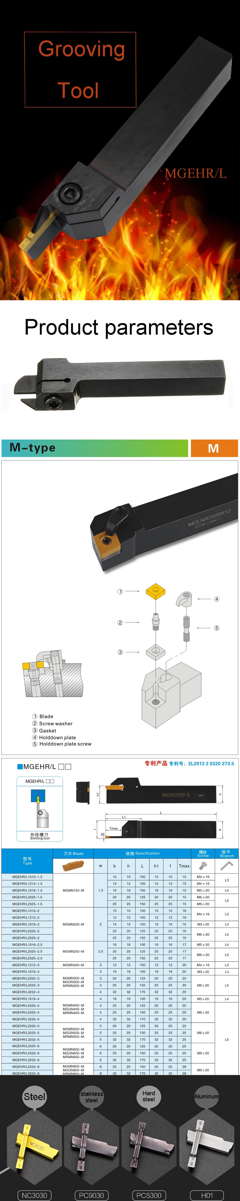 MGEHR1010-2 MGEHL1010-2 MGEHR 1010 2 Наружный пазовой токарный инструмент долбежный инструмент для MGMN200 MGMN 200 вставки