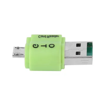 

NEW 1Pcs Dual Use 2 in 1 OTG Card Reader USB 2.0 Adapter SD Card TF Cardreader for Phone Computer
