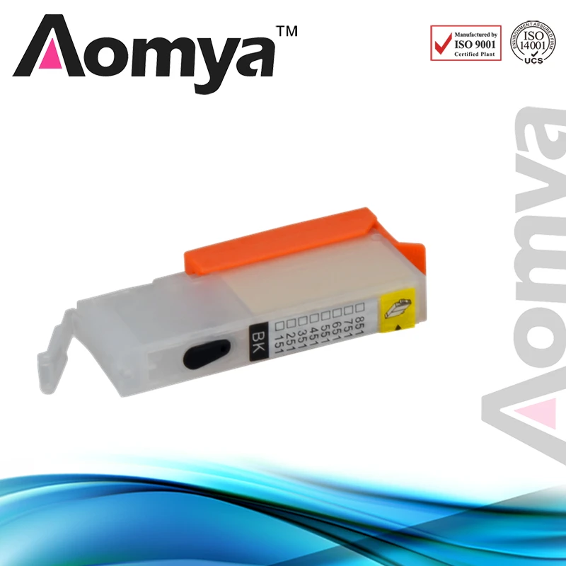 

1pcs CLI-751BK Empty Refillable Ink Cartridge For Canon PIXMA MG5470/ IP7270/ MX722/ MX922/ MG6370 Printer With Chip Without Ink