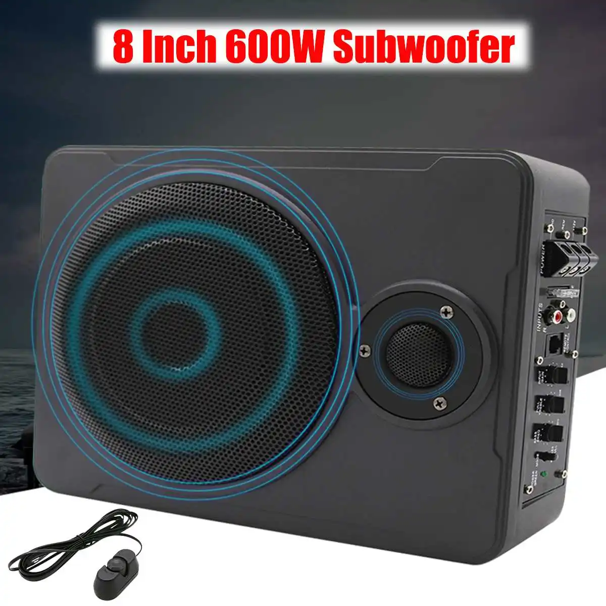 Subwoofer bluetooth para el hogar del coche de 8 pulgadas bajo el asiento Sub 600 W ESTÉREO Subwoofer de Audio del coche Sistema de música de sonido Woofer Subwoofer bluetooth para el hogar del coche de 8 pulgadas bajo el asiento Sub 600 W ESTÉREO Subwoofer de Audio del coche Sistema de música de sonido Woofer