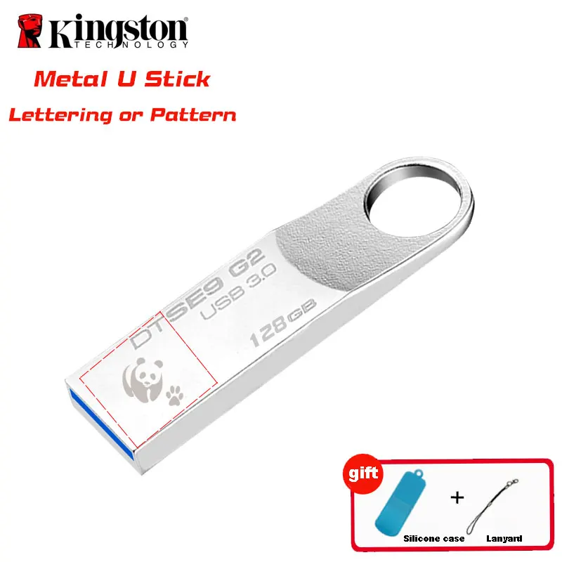 Kingston USB флэш накопитель USB3.0 128 ГБ usb 3 0 Fllash диск на день рождения персональный