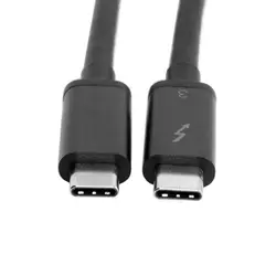 10 шт./лот кабель 2 м Thunderbolt 3 USB-C USB 3,1 type C штекер Thunderbolt 3 мужской 40 Гбит/с кабель для ПК и ноутбука