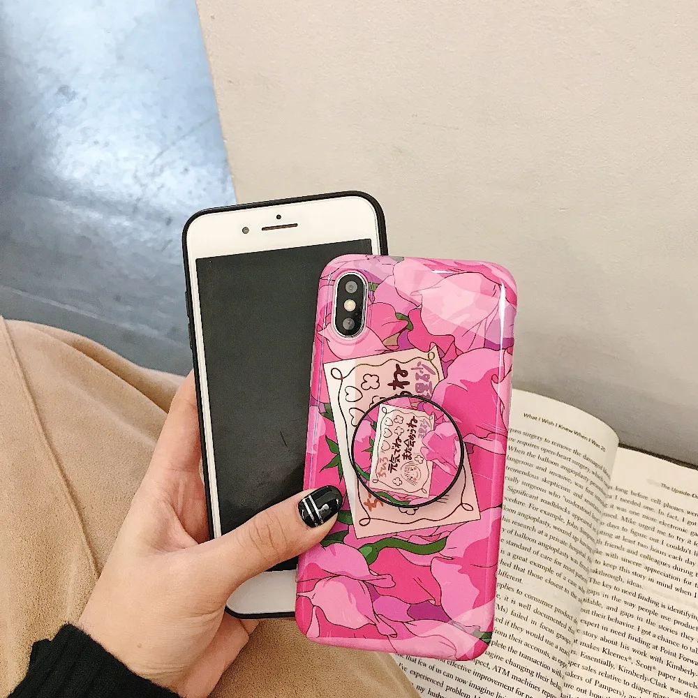 Милый желтый чехол с цветами для iPhone XR XS Max X 8 7 Plus 6 S Ретро глазурь мягкий IMD Телефон