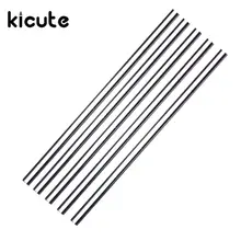 KiCute Hot 5pcs Glass Stirring Rod for Lab Use Stiring Stirrer Laboratory 150mmx5mm Transparent School Tools Glass Buret Mixer