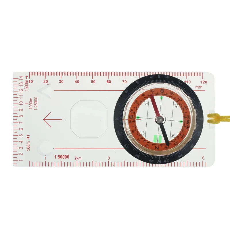 

Premium 1pc Camping Hiking Compass Outdoor Portable Hiking Camping Ruler Map Magnifier Liquid Filled Compass#p