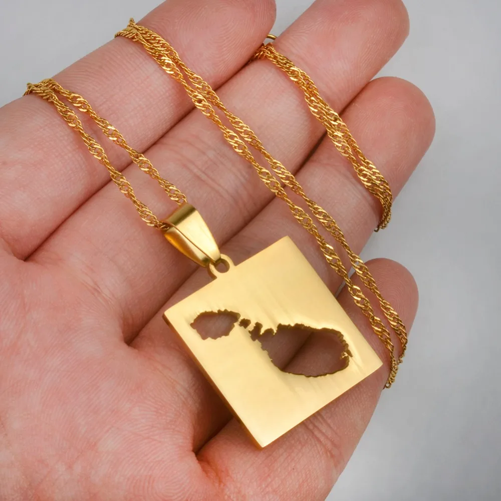 Map Of Malta Necklace