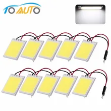 10 шт. 24 COB светодиодный светильник для салона автомобиля T10 гирлянда купольный адаптер W5W C5W Автомобильный светодиодный светильник лампа для чтения автомобильный светильник источник 12 В
