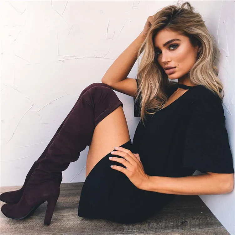 Europe and the United States fashion sexy 2017 Hot new V neck collar hollow short sleeve dress T-shirt dress 11 colors (23)