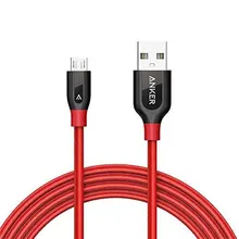 Anker PowerLine Micro USB 6ft The Premium Durable Cable Double Braided Nylon for Samsung Nexus LG