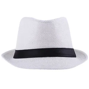 Ретро Мужская Летняя фетровая шляпа мужская Гангстерская шляпа летняя джентльменская пляжная Соломенная Панама шляпа от солнца 12