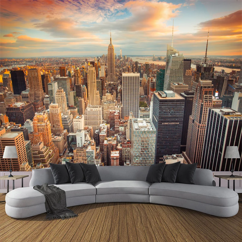 

JiaSheMeiJu Custom Wallpaper 3D City Landscape Modern 3D Photo Wallpaper living Room Wall Bedroom Mural Wallpaper Home Decor