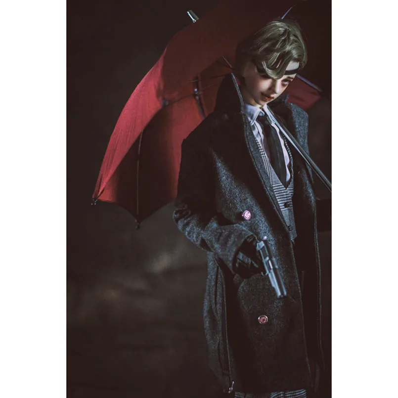 

OOAK BJD Mini Umbrella Prop Business Gentleman For 1/3 24" 60cm BJD SD SD13 SD17 70CM DD DOD DK DZ Volks Doll Free shippiing