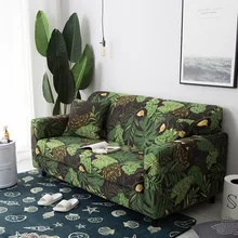 Тропические листья и цветы гибкие диван Чехол все включено стрейч мебель диван Полотенца домашний декор 1/2/3/4 сиденья