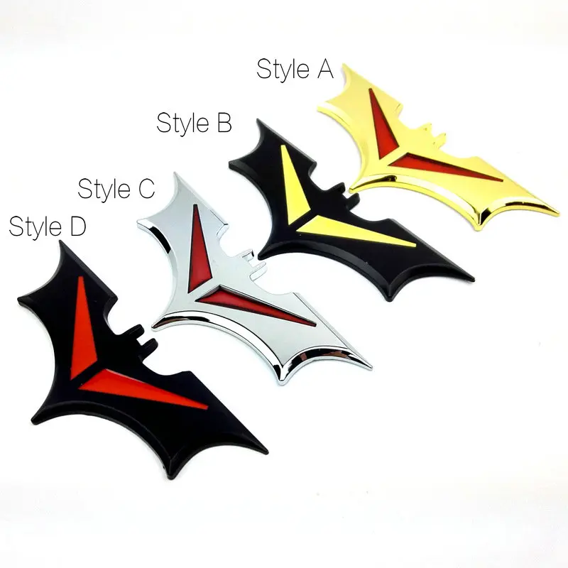 

Huge Car Motorcycle Decor Stickers Batman 3D Metal Decal Sticker iPad Computer Toy Stickers