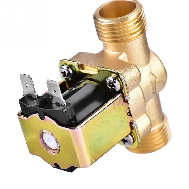 Electric Solenoid Magnetic Valve Normally Closed Brass For Water Control DC 24V 3/4inch DC 24V 1/2inch AC 220V 1/2inch 3 Type