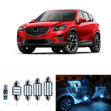 10 pz CANBUS Free error LED Interior Package Light Kit per per 2013 2014 2015 2016 Mazda CX-2017 CX5 luce di Cupola bianco blu ghiaccio