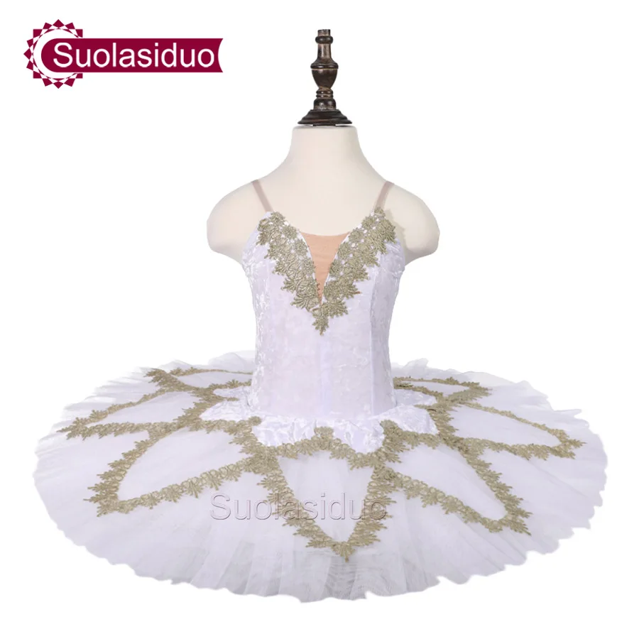 

Children White Ballet Tutu Stage Wear Girls Dancewear Kids Ballet Dance Performance Competition Costumes Adult Ballet Skirt