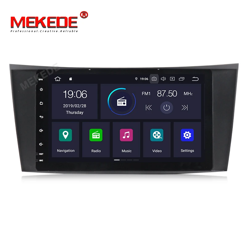 Sale MEKEDE Android 9.0 IPS DSP Touch Screen Car DVD Player For Mercedes Benz E-Class W211 E200 E220 E300 E350 Quad Core Wifi Radio 1