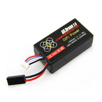 

11.1V 1500mAh 20C Recyclable High Power LiPo Battery with 2 plug Designed for Parrot AR.Drone 2.0 Quadcopter Long Flight Time