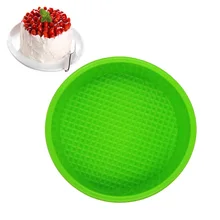 8 дюймов/20 см Высокое качество Пищевая силиконовая форма для кексов/для пиццы, кексов, большая круглая форма для выпечки, сделай сам, форма
