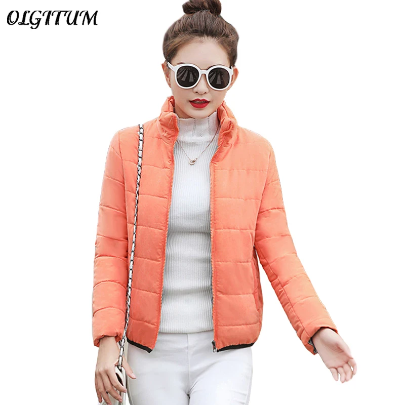 Buy New Long Sleeve Women Short Winter Jacket Female