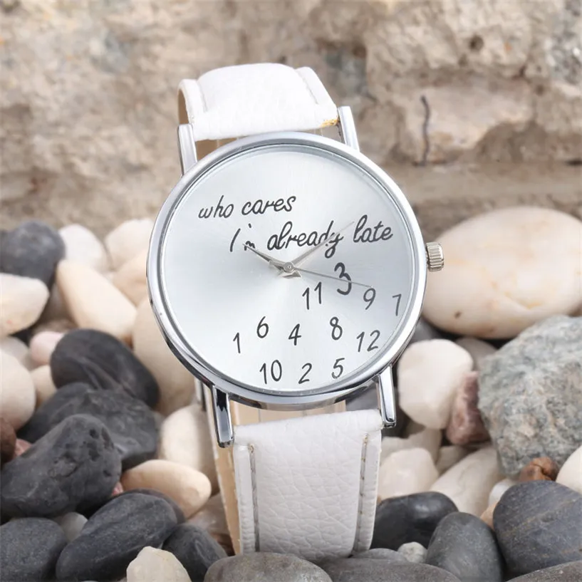 Relogio Femino Fabulous Fashion font b Women b font Men Leather Casual font b Watch b