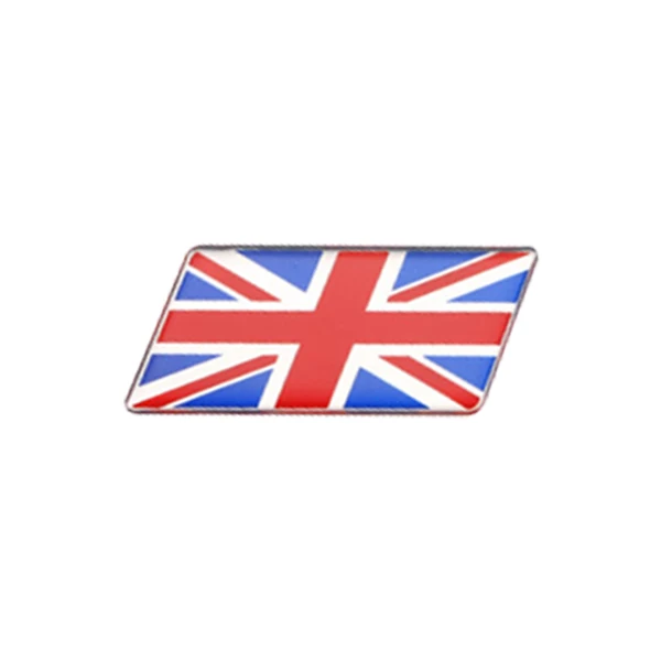 3D Алюминиевый металлический значок для Японии, Южной Кореи, США, Турции, Испании, Индонезии, Вьетнама, Италии, Украины, флага, эмблемы, автомобильные наклейки, наклейка - Название цвета: UK