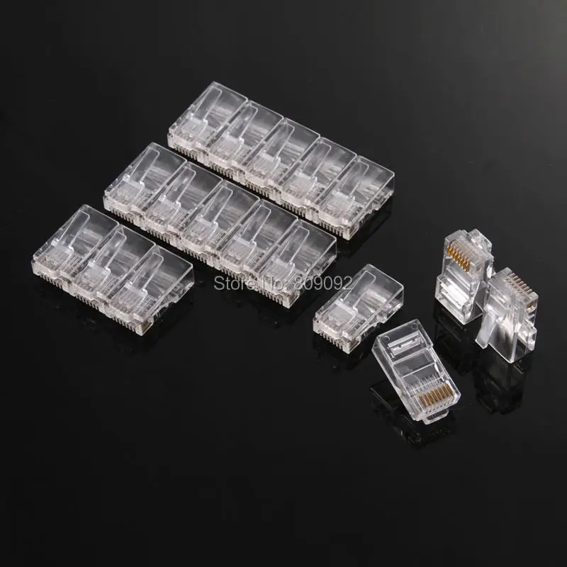 Brand New 1000PCS Crystal Head font b Computer b font font b Network b font Cable