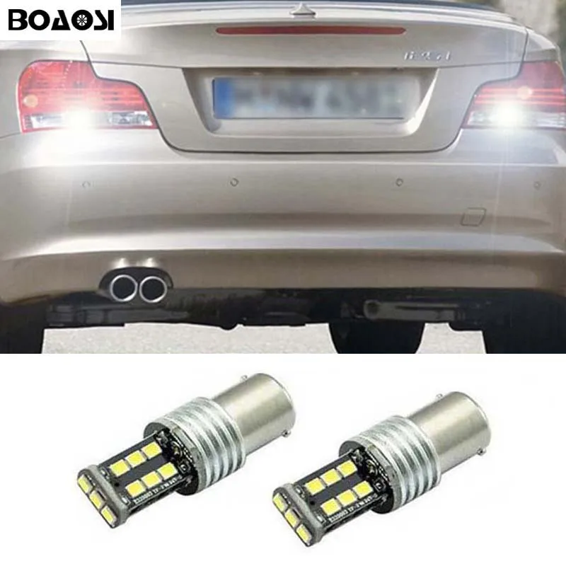 Buy BOAOSI 2x 1156 P21W White LED Backup Reverse Light For BMW 3/5 SERIES E30