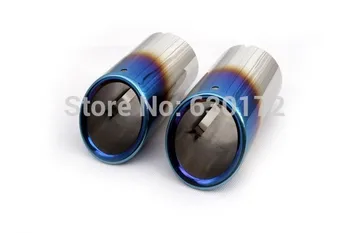 

Blue Framed Muffler Tips ((Bolt-on Style) For VW Volkswagen Golf MK6