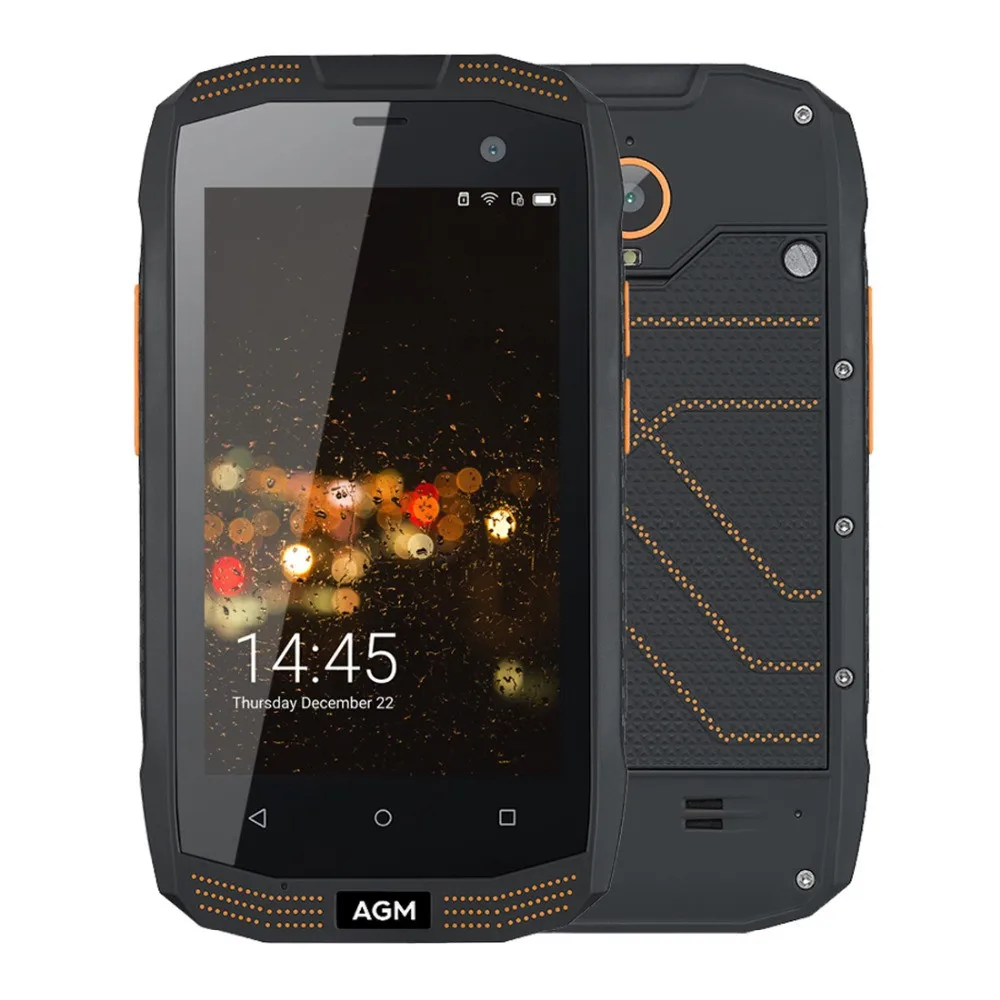 AGM A2 4G смартфон 4,0 дюймов Android 5,1 MSM8909 четырехъядерный 2 Гб ОЗУ 16 Гб ПЗУ IP68 Водонепроницаемая Функция OTG 2600 мАч NFC без русского языка