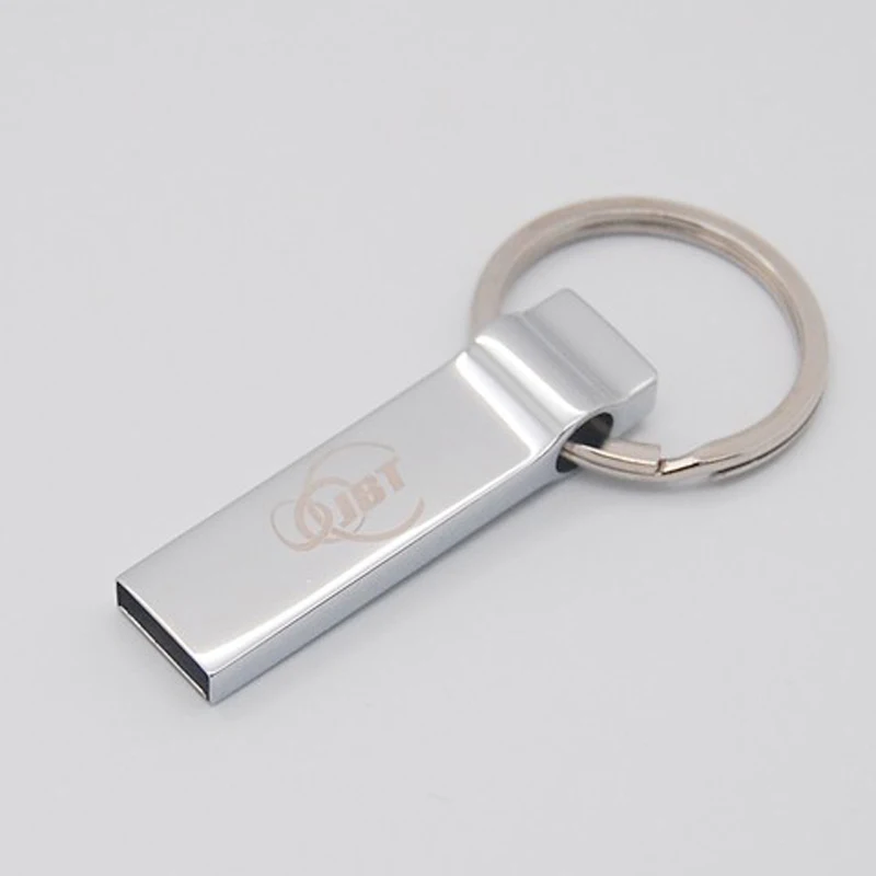 10PCS/LOT Metal Keyring USB Flash Drive 4GB 8GB 16GB 32GB 64GB USB 2.0