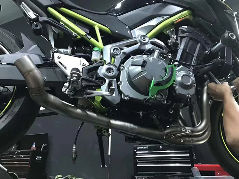Sistema completo de escape para Kawasaki Z900 (no Z900e) tubo de tubo de salida de tubo de silenciador modificado para motocicleta 2017-2019
