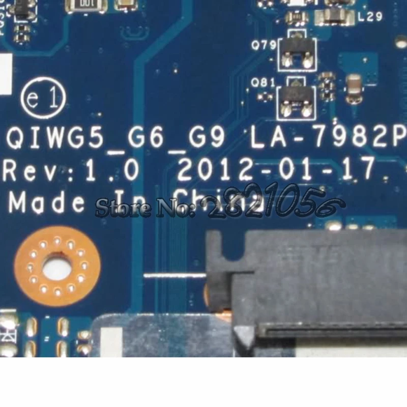 NOKOTION материнская плата для ноутбука Lenovo G480 QIWG5_G6_G9 LA 7982P основная HM77 DDR3|laptop