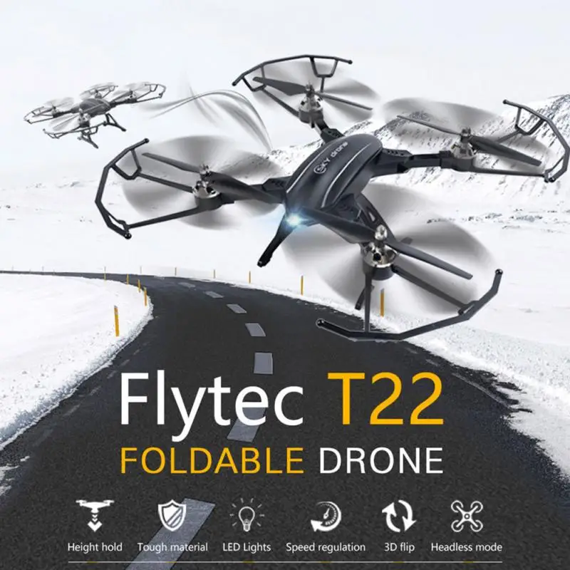 

Flytec T22 2.4G Foldable RC Drone Quadcopter With Hover Height Keep Function 4CH 6-Axis Gyro RC Aircraft