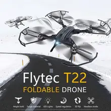 Flytec T22 2.4G Foldable RC Drone Quadcopter With Hover Height Keep Function 4CH 6-Axis Gyro RC Aircraft