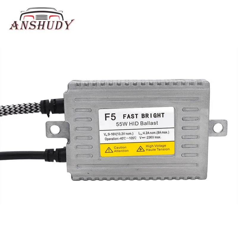 

1 piece HID Xenon F5 55W DLT Ballast Fast Bright Quick Start AC Replacement Blocks Ignition for HID Bulb Kit Xenon Headlamp