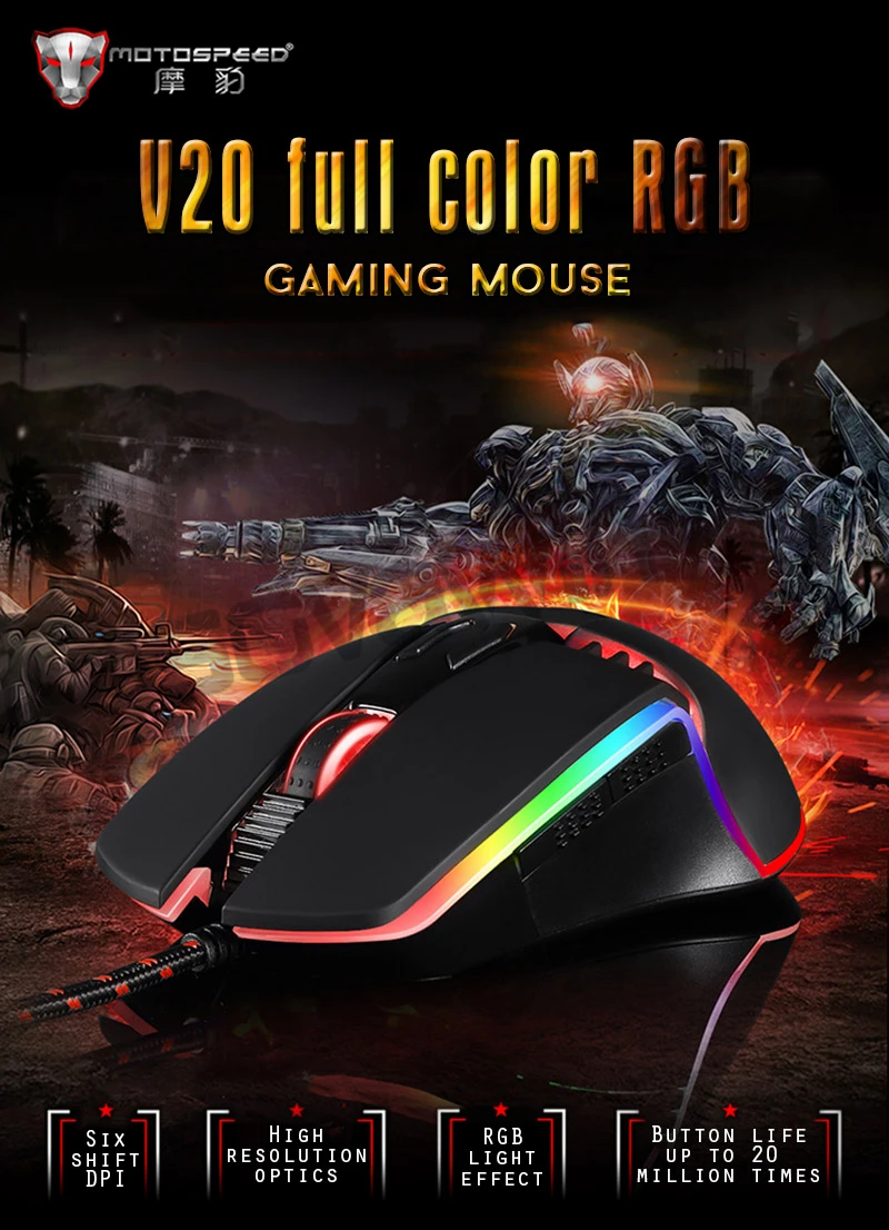 gaming mouse profissional ajustável usb computador wried