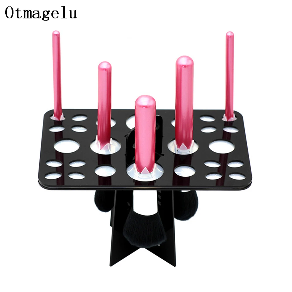 ONNPNNQ 1PCS Acrylic Makeup Brushes Storage Holder bathroom Organizers Basket Safe Small Home Make Up Racks Toothbrush shelves3