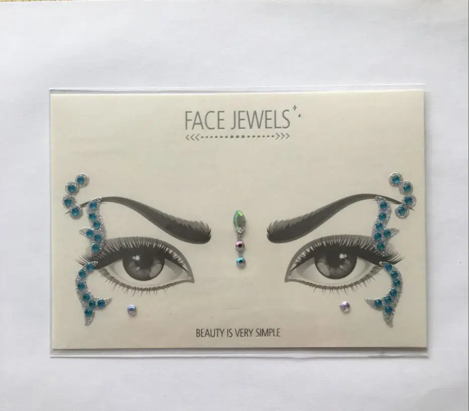 Акриловая полимерная мозаика, наклейка Bindi ручной работы в богемном и этническом стиле, украшение для лица и глаз, украшение на лоб, наклейка - Окраска металла: S