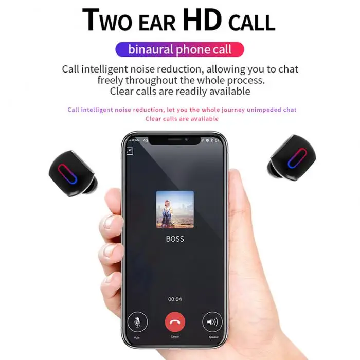 TWS беспроводные Bluetooth наушники 5,0 Микрофон Стерео HIFI спортивные наушники с зарядным устройством GY88