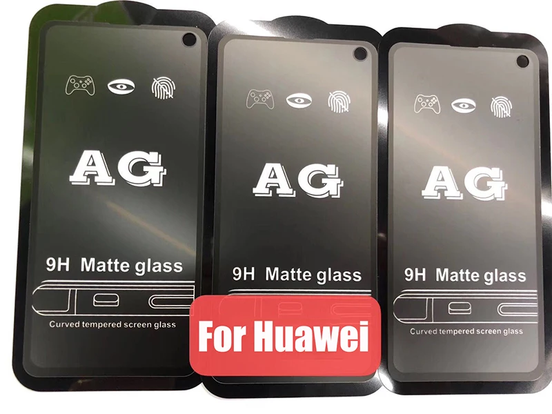 100pcs AG Matte Tempered Glass Screen Protector For Huawei P30 Lite P20 Mate 20 X 10 Pro Nova 4 Anti-Scratch Premium Guard Film