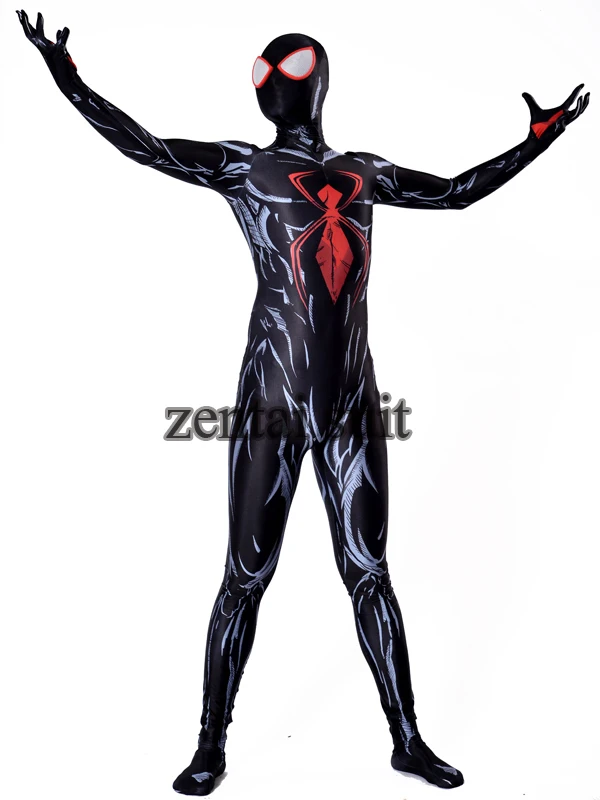 2017 новые Venom костюм Человека-паука 3D печати супергерой Человек-паук костюмы косплей спандекс Зентаи костюм Бесплатная доставка