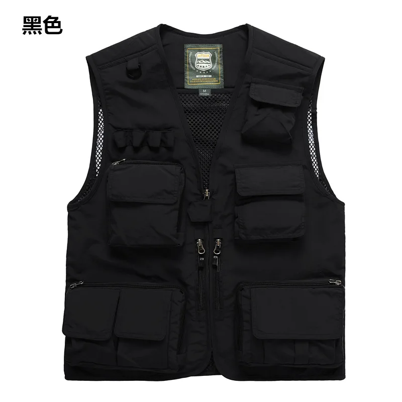 Colete de Secagem Viagem ao ar Acampamento sem Mangas Tamanho Grande Multi-bolso Masculino Rápida Adulto Livre Caminhadas Fotografia Pesca 7xl 9 7xl tamanho grande multi-bolso masculino colete de