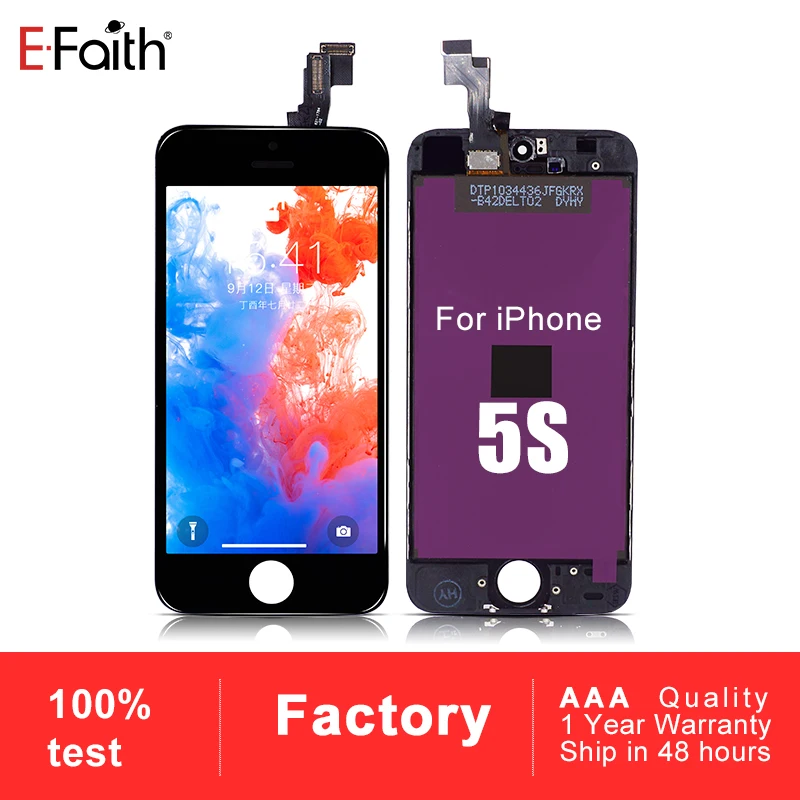 EFAITH без битых пикселей 100% тестирование для IPhone SE или 5S цифровой преобразователь