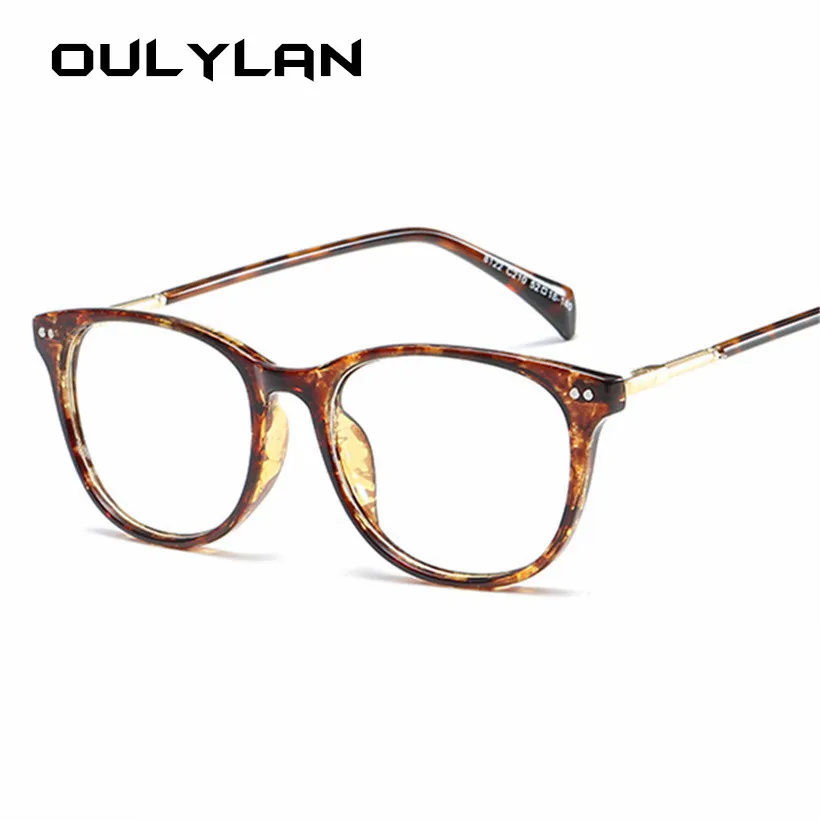 Oulylan, мужские очки, оправа, женские, классические, поддельные очки, оправы для очков, Ретро стиль, фирменный дизайн, прозрачные линзы, очки, мужские очки