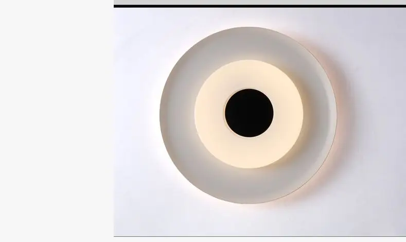 Nordic простой led акриловая Потолочная люстра современные балкон искусства гостиная спальня круглые Светодиодная лампа на потолок в коридор