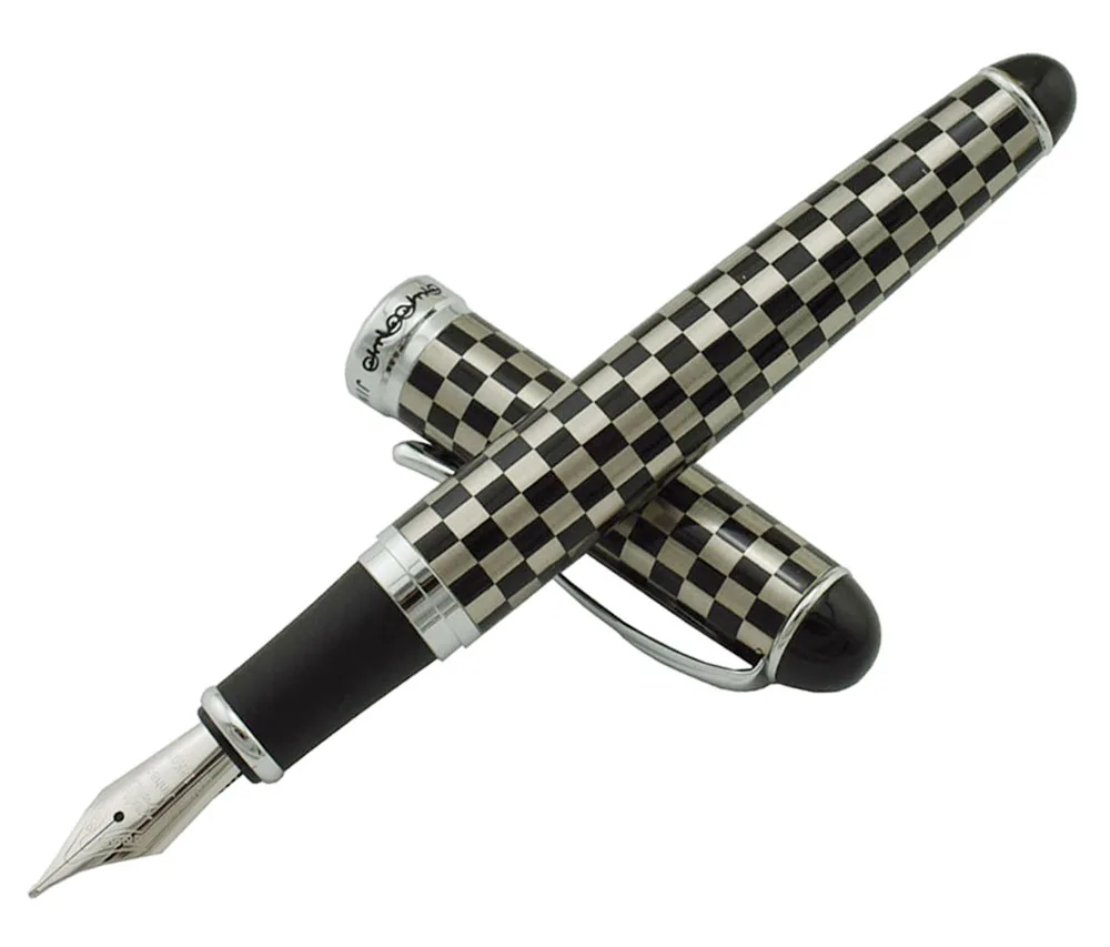 Jinhao X750 металлическая авторучка свежий цвет с серебряным зажимом, иридиевые средние чернильные ручки для офиса Бизнес школы дома