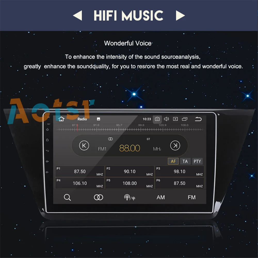 Sale 4G+32G 2 din Octa Core android 8.0 car dvd for VW Volkswagen Tiguan 2016-2018 car radio gps naviagtion with canbus wifi steering 4