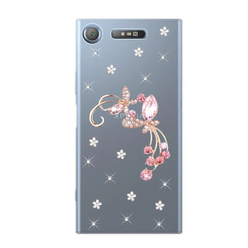 

For Sony Xperia 1 XZ3 XZ XZ1 Compact XZ2 Z5 Premium XA1 XA2 PLUS XA Ultra M5 E5 L2 Z3 Phone case Diy gift diamond Crystal Cover